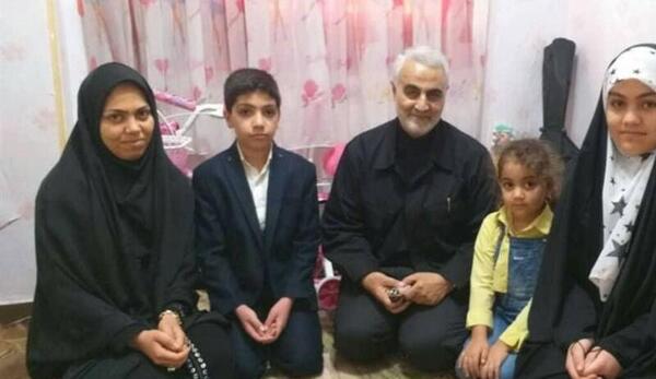 عکس خانوادگی سردار قاسم سلیمانی