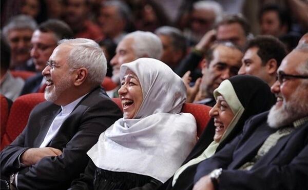 عکس خانواده ظریف و همسرش