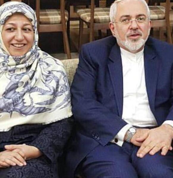 عکس خانواده ظریف و همسرش