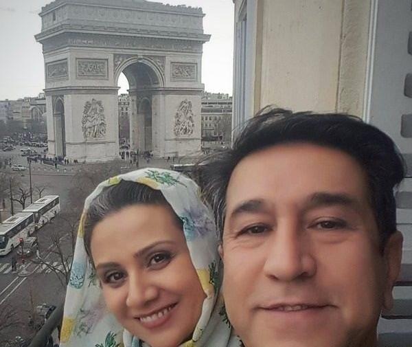 عکس خانوادگی فلورا سام و همسرش
