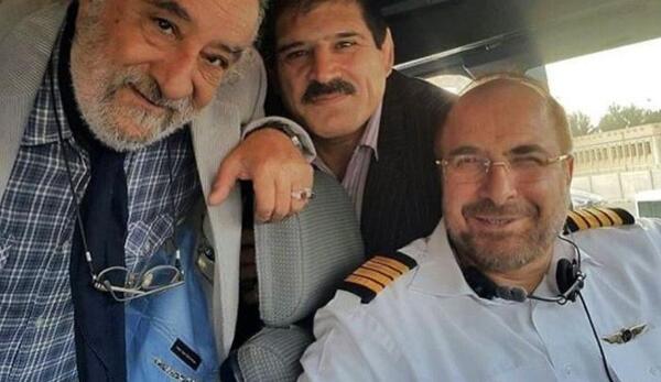 عکس خانوادگی قالیباف و همسرش
