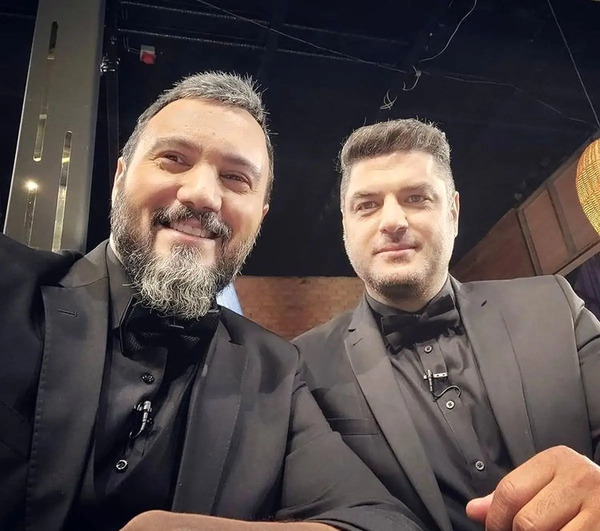 عکس خانوادگی کامبیز دیرباز و همسرش