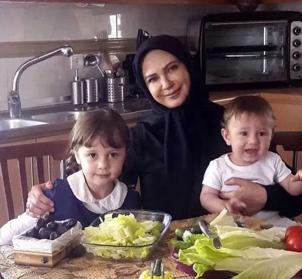 عکس خانوادگی لعیا زنگنه و همسرش