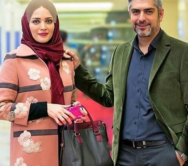 عکس خانوادگی مهدی پاکدل و همسرش