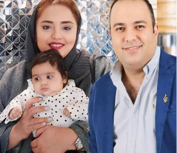 عکس خانوادگی نرگس محمدی و همسرش