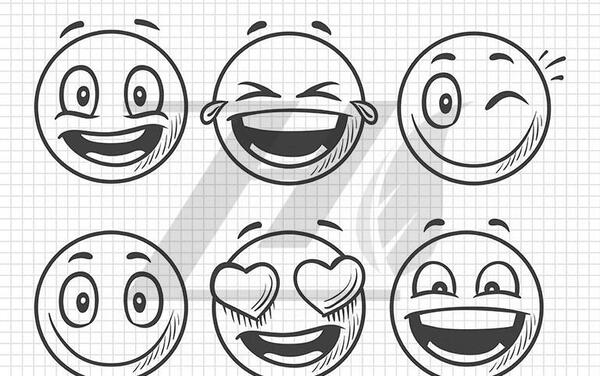 عکس استیکر خنده بزرگ