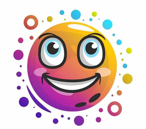 عکس استیکر خنده بزرگ