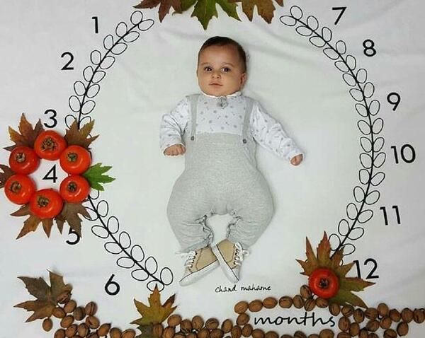 ایده عکس نوزاد برای شب یلدا
