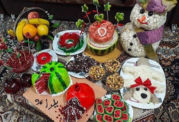 عکس ایده سفره شب یلدا