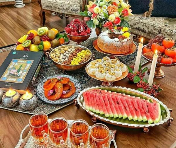 عکس ایده سفره شب یلدا