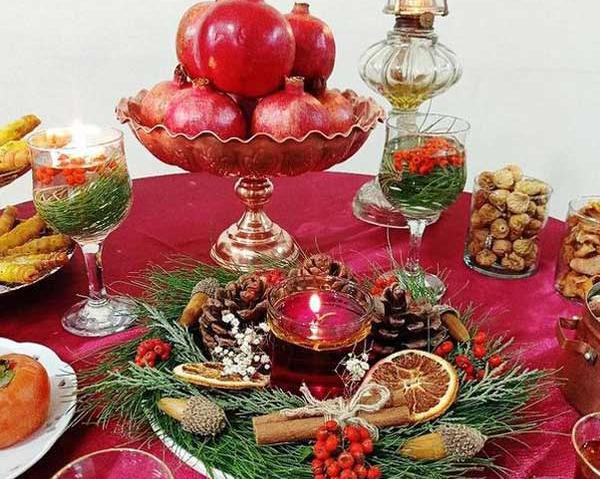 عکس ایده سفره شب یلدا