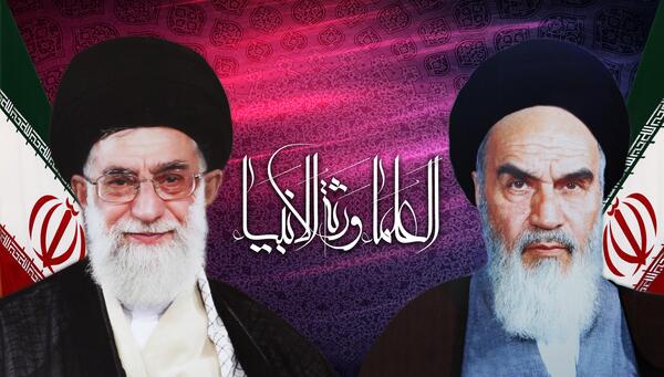 عکس خامنه ای با خنده