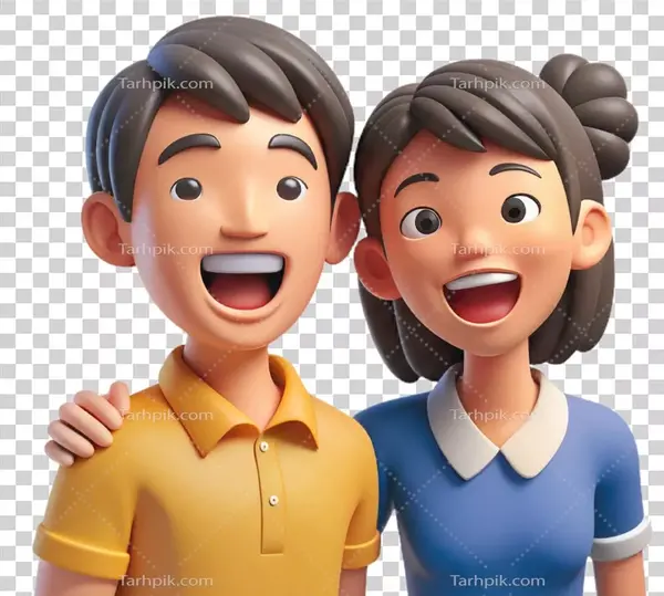 ژست عکس با خنده