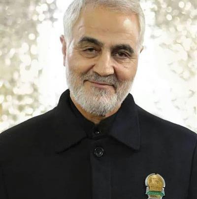 عکس سردار سلیمانی با خنده