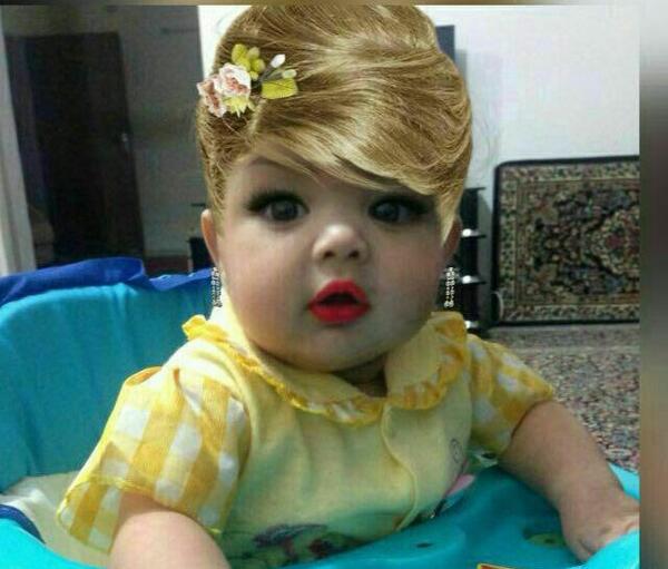 قیافه عکس نی نی خنده دار