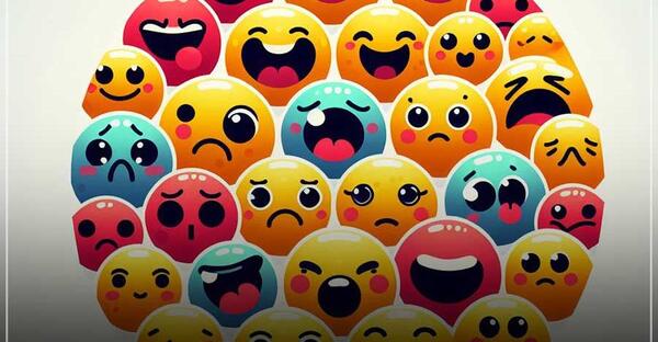 عکس استیکر خنده و گریه