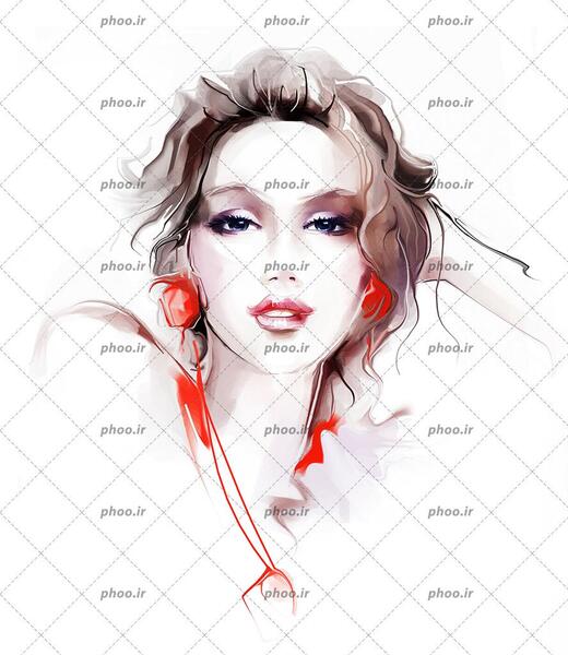 عکس دختر زیبا برای نقاشی