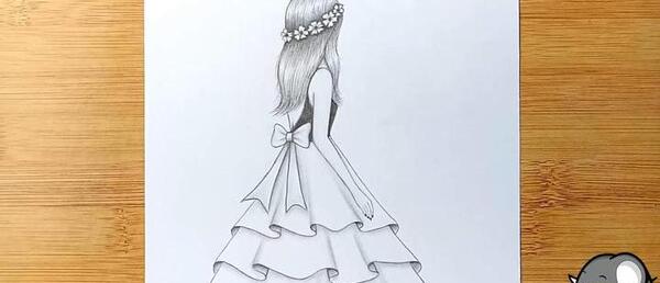 عکس یک دختر زیبا نقاشی