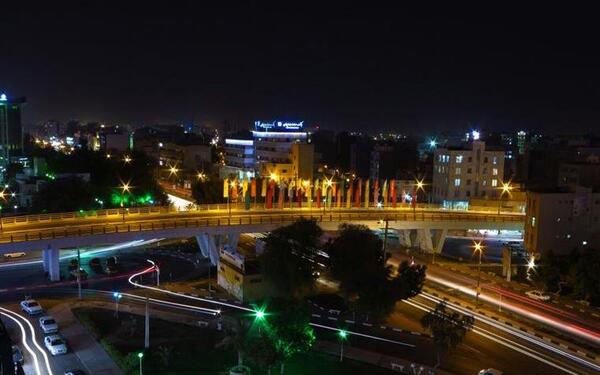 عکس لب دریا بندرعباس شب