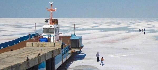 عکس دریاچه ارومیه خشک شده