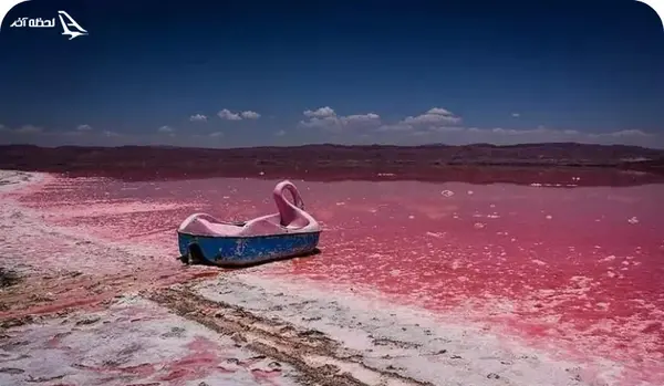 عکس دریاچه صورتی ایران