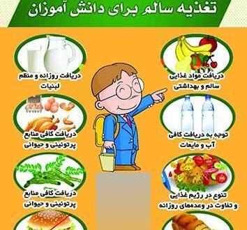 عکس غذای سالم برای مدرسه