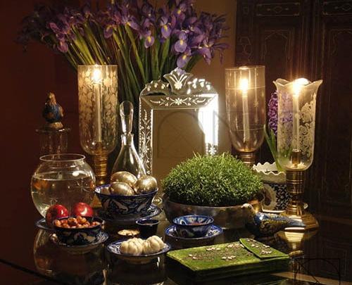 ایده عکس با سفره هفت سین