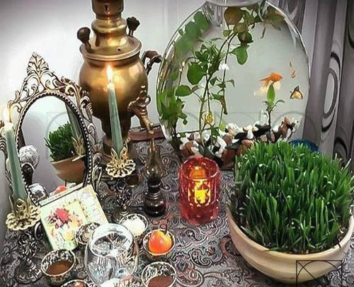 ایده عکس با سفره هفت سین