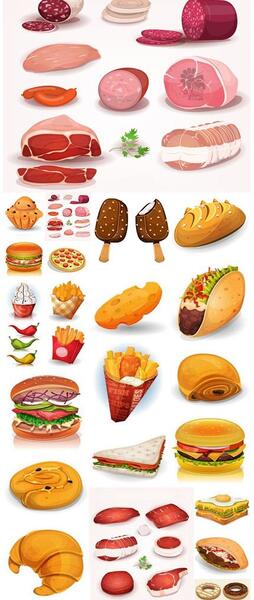 عکس غذاهای کارتونی