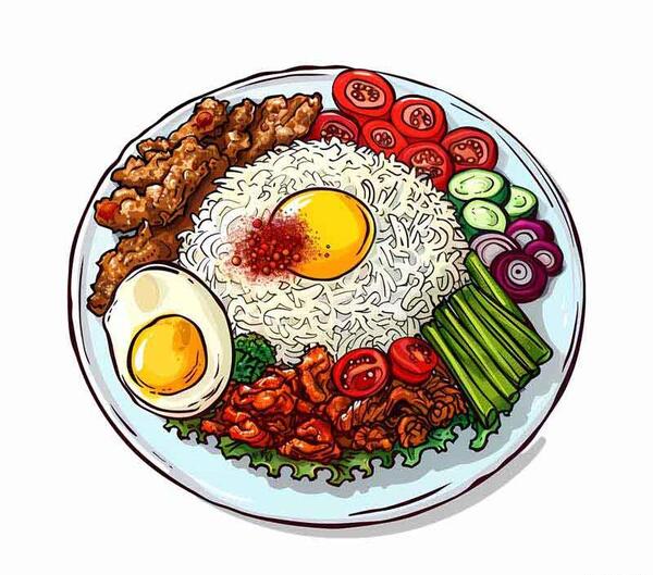 عکس بشقاب غذا کارتونی