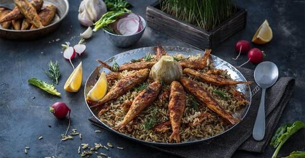 عکس غذا با ماهی