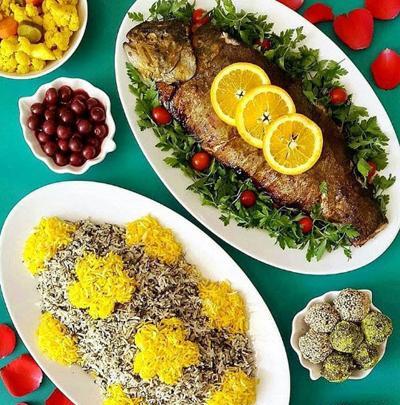 عکس غذا با ماهی