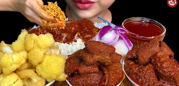 عکس خوردن غذا های خوشمزه با صدا