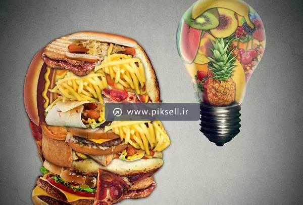 عکس غذای سالم و ناسالم