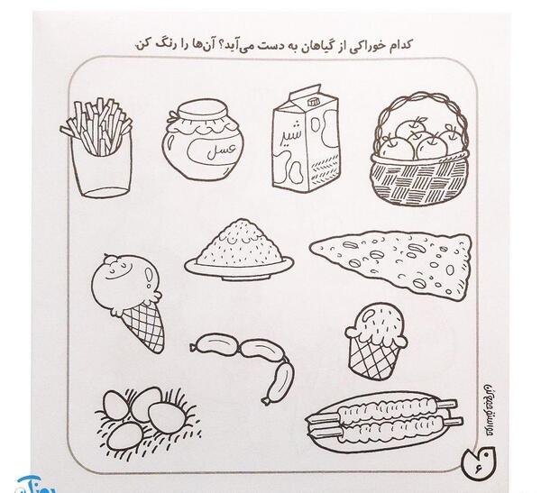 عکس غذای سالم و ناسالم نقاشی