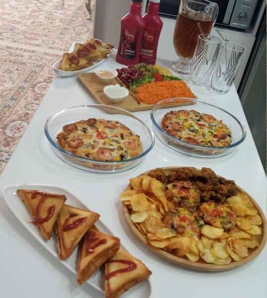 عکس غذای فست فودی خانگی