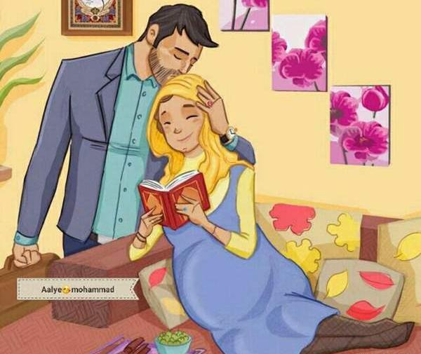 عکس بارداری فانتزی کارتونی