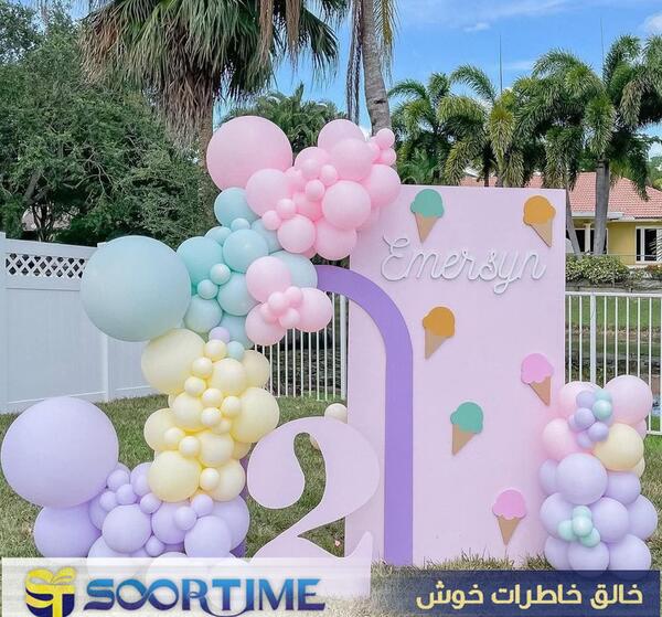 ایده عکس تولد دو سالگی دخترانه