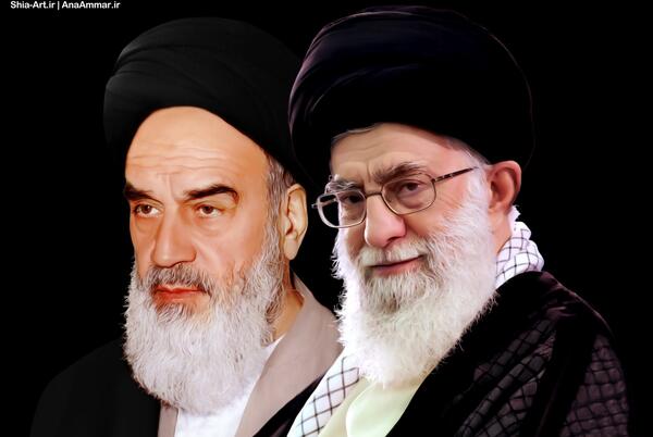 فایل لایه باز عکس امام و رهبری
