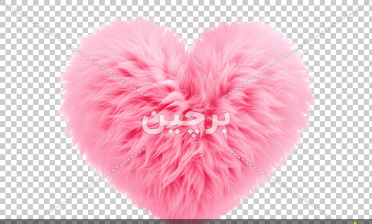 عکس قلب فانتزی صورتی