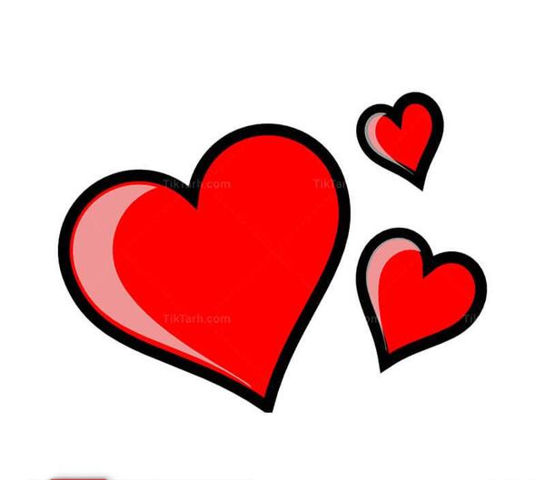 عکس قلب بزرگ شده