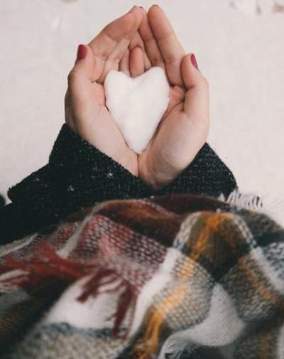 عکس قلب برفی عاشقانه