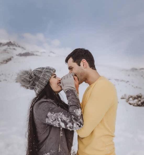 عکس قلب برفی عاشقانه