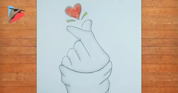 عکس قلب برای نقاشی ساده