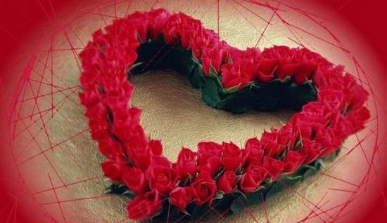 عکس قلب با گل برای پروفایل