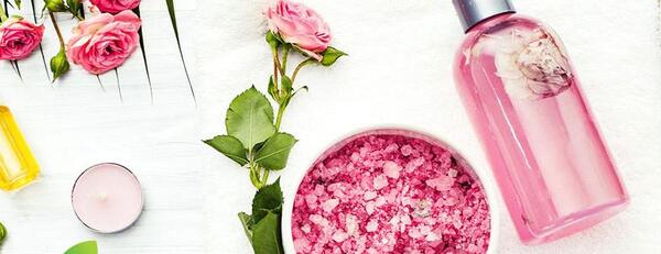 عکس قلب با گل محمدی