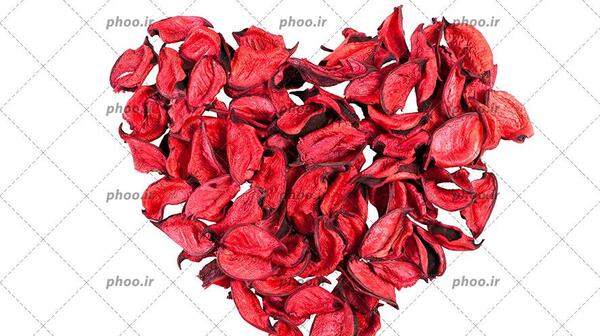 عکس قلب با گل محمدی
