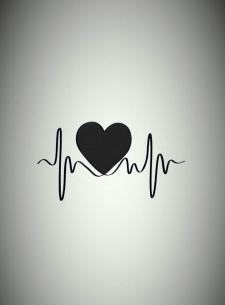 عکس قلب پس زمینه سیاه