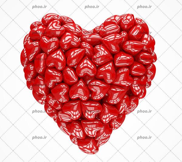 عکس قلب پس زمینه سفید