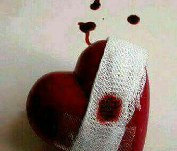 عکس قلب تیر خورده مشکی